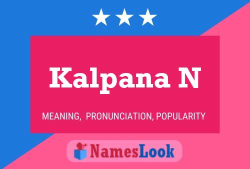 Póster del nombre Kalpana N