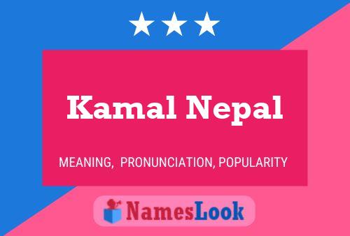 Póster del nombre Kamal Nepal