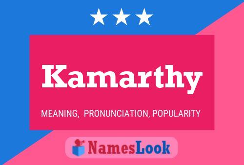 Póster del nombre Kamarthy