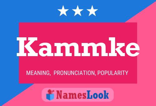 Póster del nombre Kammke