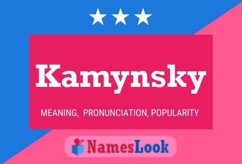 Póster del nombre Kamynsky