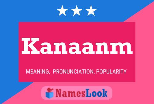 Póster del nombre Kanaanm