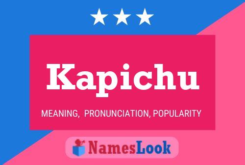 Póster del nombre Kapichu