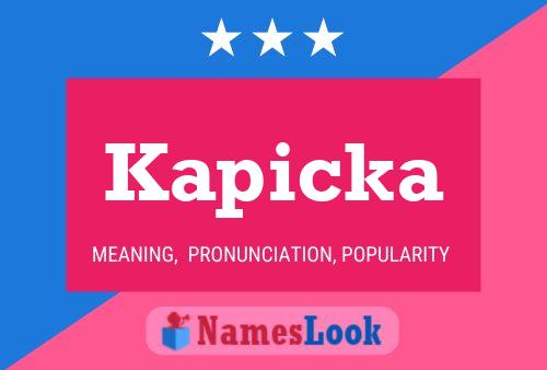 Póster del nombre Kapicka