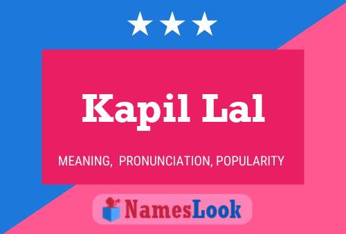 Póster del nombre Kapil Lal