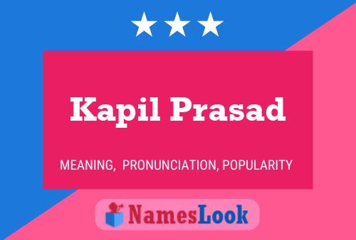 Póster del nombre Kapil Prasad