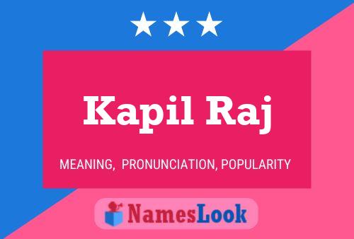 Póster del nombre Kapil Raj