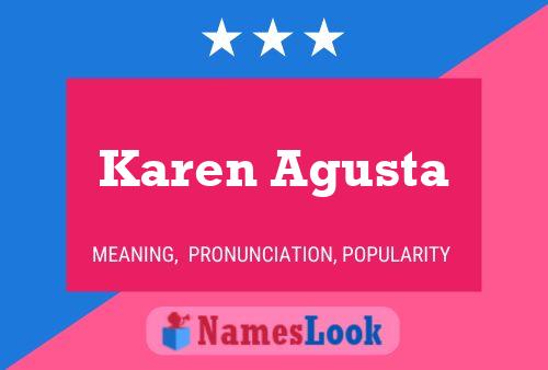 Póster del nombre Karen Agusta