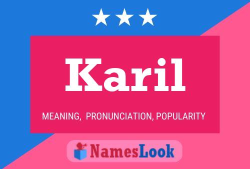 Póster del nombre Karil