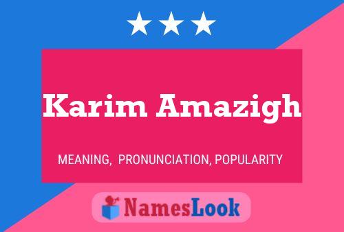 Póster del nombre Karim Amazigh