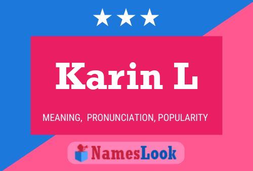 Póster del nombre Karin L