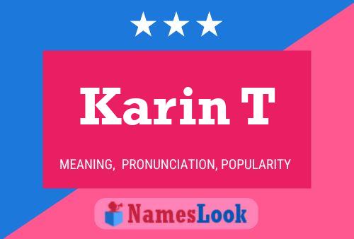 Póster del nombre Karin T