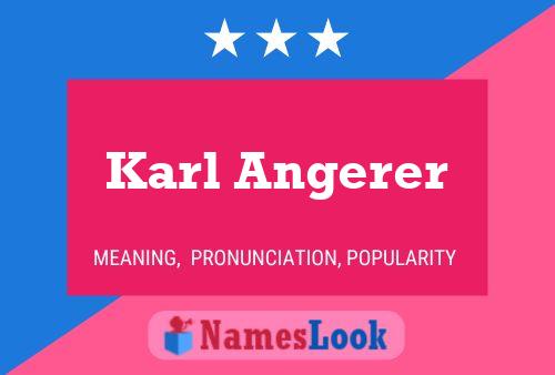 Póster del nombre Karl Angerer