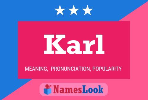 Póster del nombre Karl