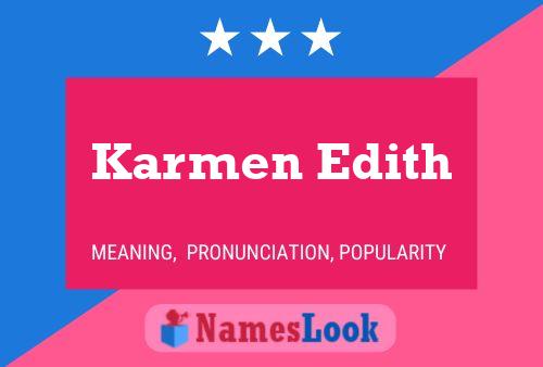 Póster del nombre Karmen Edith