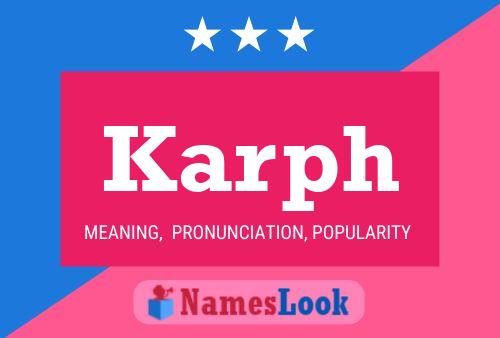 Póster del nombre Karph