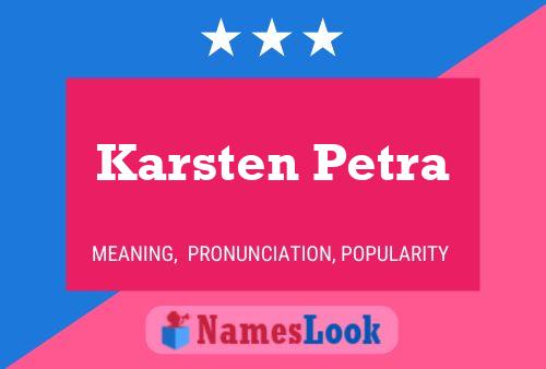 Póster del nombre Karsten Petra