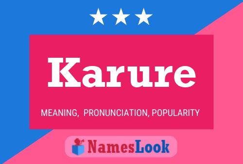 Póster del nombre Karure