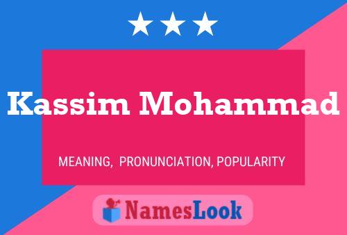 Póster del nombre Kassim Mohammad