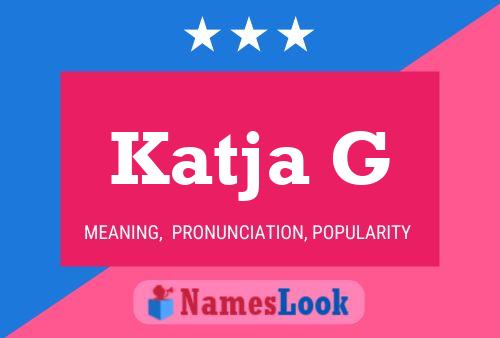 Póster del nombre Katja G