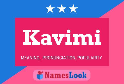 Póster del nombre Kavimi