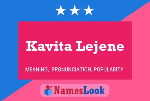 Póster del nombre Kavita Lejene