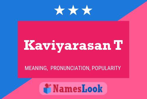 Póster del nombre Kaviyarasan T