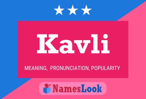 Póster del nombre Kavli