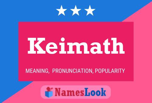 Póster del nombre Keimath