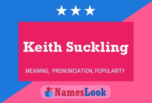 Póster del nombre Keith Suckling