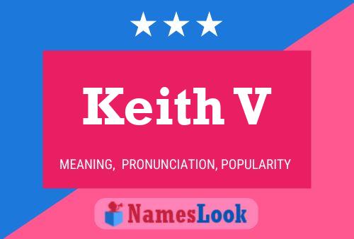 Póster del nombre Keith V