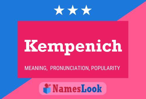 Póster del nombre Kempenich