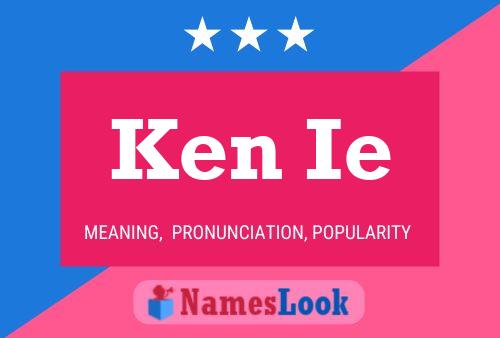 Póster del nombre Ken Ie