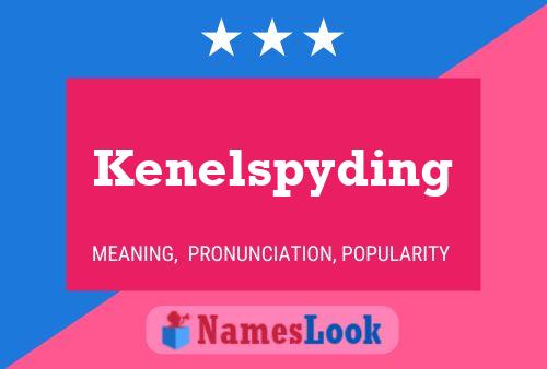 Póster del nombre Kenelspyding