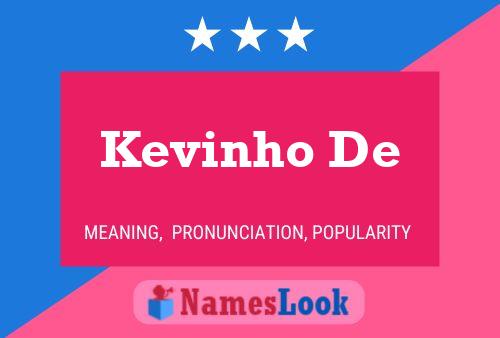 Póster del nombre Kevinho De