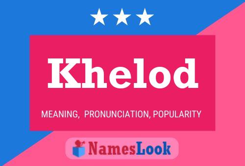 Póster del nombre Khelod