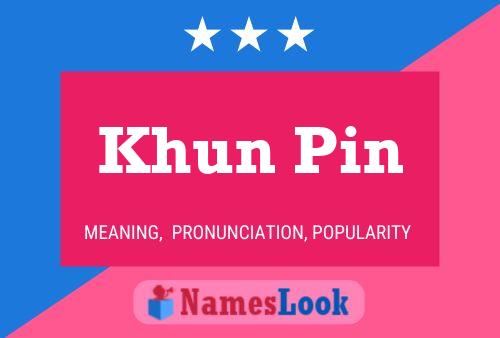 Póster del nombre Khun Pin