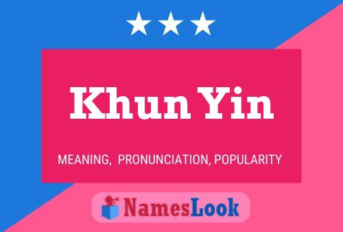 Póster del nombre Khun Yin