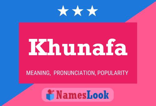 Póster del nombre Khunafa