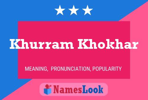 Póster del nombre Khurram Khokhar