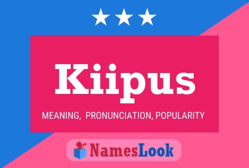 Póster del nombre Kiipus