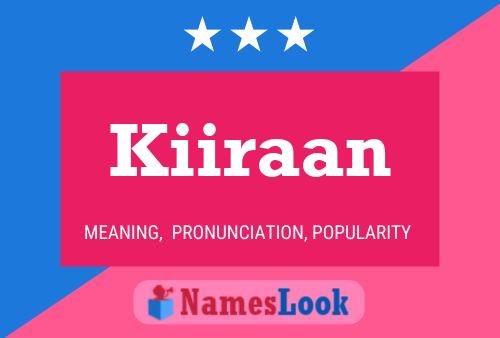 Póster del nombre Kiiraan