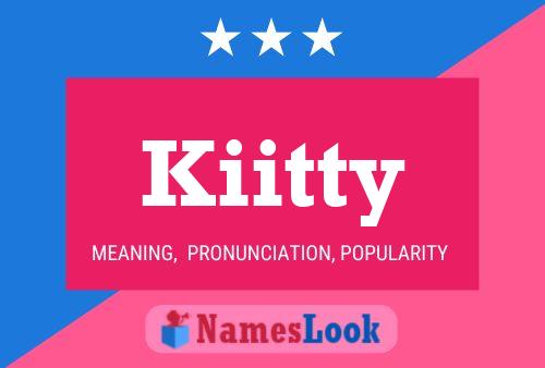 Póster del nombre Kiitty