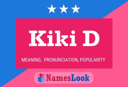 Póster del nombre Kiki D