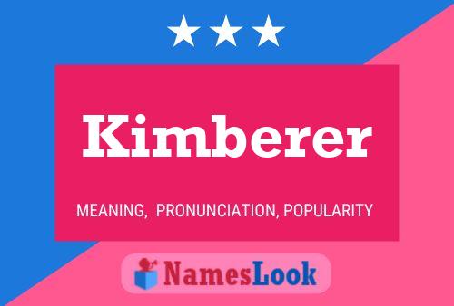 Póster del nombre Kimberer