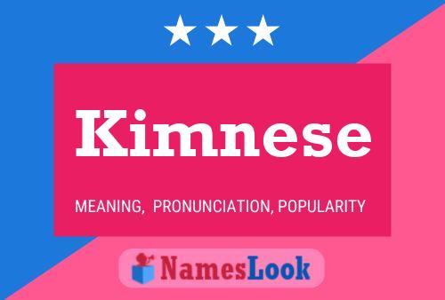 Póster del nombre Kimnese