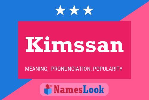 Póster del nombre Kimssan