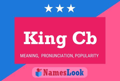 Póster del nombre King Cb