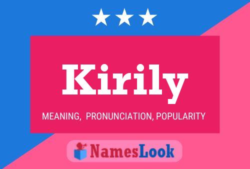 Póster del nombre Kirily