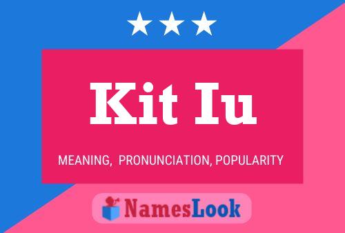 Póster del nombre Kit Iu